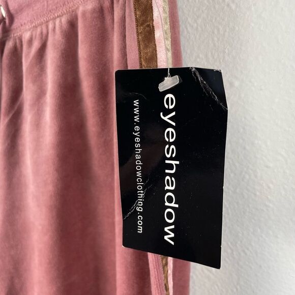 NWT Eyeshadow Mauve Velour Style Sweatpants Size S - Picture 4 of 8